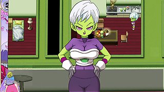 Dragon ball z sex, white hair, alien tits