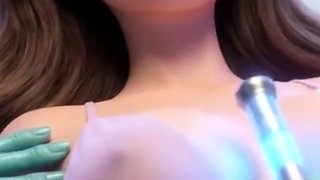 Sexy babe gets fucked by three aliens at once