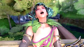 Hot hentai, in animation, all up in her pussy