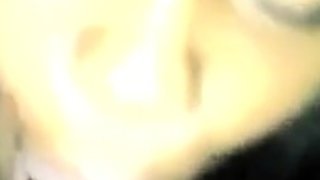 Black Homemade Cheating Slut Sucks Dick in Bathroom