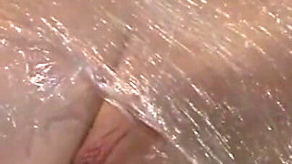 Bondage wrapped in foil humiliating