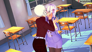 Rossweisse almost catch me fucking Akeno - DXD NTR Madness Series
