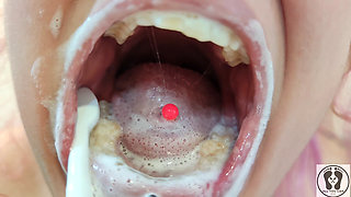 4K Tongue Mouth Uvula Face Toothbrushing Good Quality Image