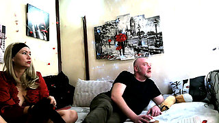 Blowjob, dogging, conversations of mature spouses, cock in pussy close-up and just a beautiful mature blonde with long hair!