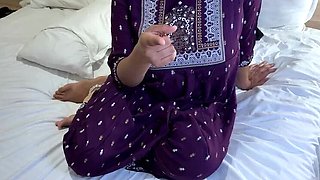 Catching Jija Ji Watching Me Pee, Then I Showed Him Everything on Bed