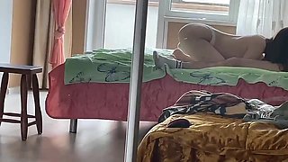 Morning fuck with voluptuous girlfriend POV