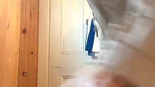 Cooking Food at Kitchen Then Pussy Cant Wait Go to Piss