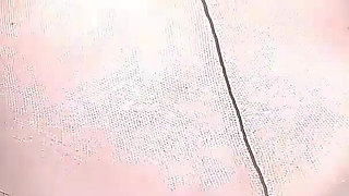 New Torn Black Tights and Super Juicy Dripping Cum Pussy