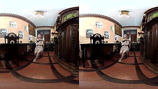 Jessica Masturbates Her Pussy On Big Table - Tattooed Amateur Solo Model Fingering