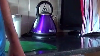 Cute girl Ava Austen gets fucked by boyfriend in the kitchen