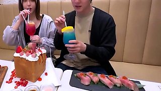 Amateur Asian Lady blowjobs and jerking