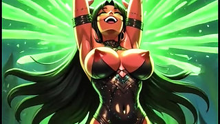 Demon with magic power (Ai animation)