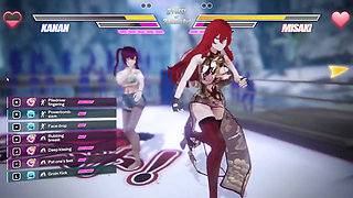 Lesbian Battle BDSM Hentai Game Ep.1 Readhead Lesbian Scissoring and Squirting Fight!