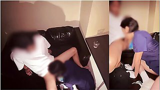 [halloween Pick-up Game] No, My Friends Are Coming! Cosplay Girls Fucked In The Clubs Toilet