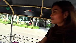 Busty but petite Thai MILF amateur amazing sex with a Farang