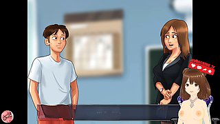 Summertime saga, horny stepmom, ari gameplay