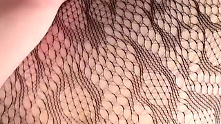 Casual Sex with a Stepsister in Sexy Fishnet Lingerie