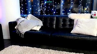Blonde with big boobs fucked from behind before tit wanking