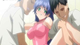 Hentai mom fucked naked in a hardcore gangbang
