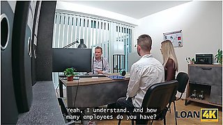 Family Couple Came To Get A Loan And Wife Decided To Fuck With A Manager Right There - Baby Coco And Stanley Johnson