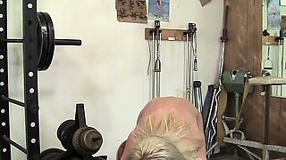 Sexy Mature Blonde in the Gym