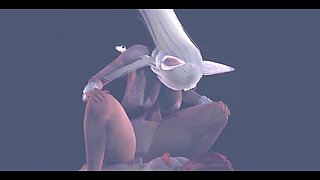 Boku No Hero Academia Hentai - Usagiyama Fucked by Two Boys and Uses Her Big Boobs - Japanese Asian Manga Anime Film Game Porn