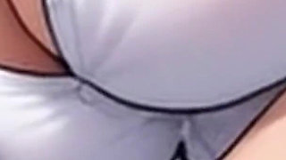 Waifu Secretary POV - White Hair GILF & Brunette Office Close-up Teasing