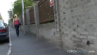 Czech Jacker 23: Bus Stop Bounty - the Blonde’s Tits Tease