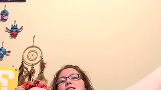 Amateur Ginger Beauty Masturbates in Bed for First Time & Squirts Big