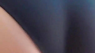 POV My Ass with Black Panties Causes Multiple Shots of Milk Before I Leave for Work