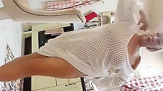 New Year's Striptease From Stepmom for Me