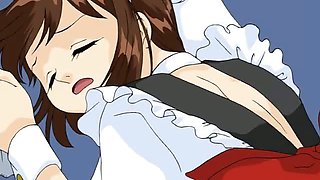Hentai maid gets tied up