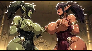 Funny Boobs with Demons, Ai Animation