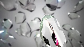 Latex slut solo anal masturbation