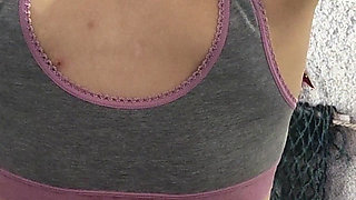 Strong Arms and Back Flexing