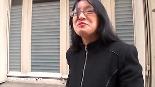 Pretty Small Titted Asian Slut Caught on the Street Gets Analized