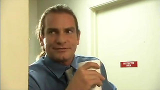 Randy secretary plays master and servant