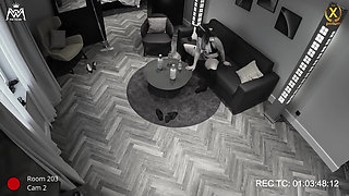 Home Visit to the User - Cheeky Cleaning Show and Hot Pee on the Living Room Floor!