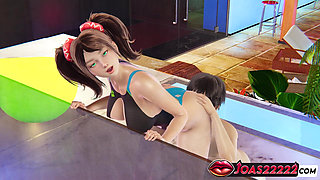 Itsuki Rule 34 3D Hentai Animation - Intense Kissing, Wet Pussy Licking, and Fingering That Ends in a Sensational Squirt