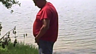 Caught you pissing by the lake