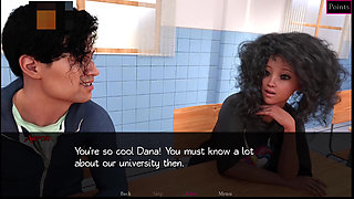 Nerd to alpha #3 - Jackson Jerked off and the cum fell on Sara's boobs