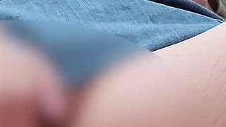 A Married Woman Masturbating Enthusiastically in the Toilet