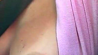 Artemisia Love Flashing Her Juicy Big Tits for You in the Car
