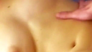 Blonde skinny teen lets step father fuck her when stepmother is away