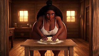 Sensual Natural Intimate Daily Routine Of A Gorgeous Curvy Black Peasant Woman Peaceful Rural Countryside Life