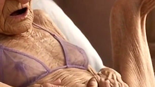 90 Year Old Mature Woman Has Multiple Orgasms in Bed with a Soaking Wet Pussy