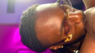 Husband Makes Wife Cum Hard With Pussy Licking - Homemade Ebony Couple