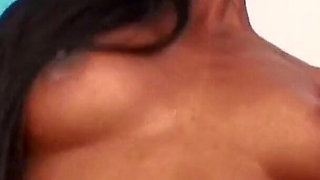 Big dick doggy style fuck satisfies the wet pussy on this gorgeous ebony teen