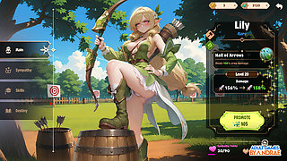 Isekai: Waifu Overlord Gameplay Part 6 - Alberta S. Kammer Foot Jerking H-Scene