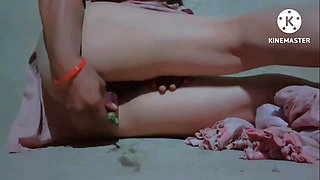Young Girl College Bitch Girl Real Masturbation with Eggplant